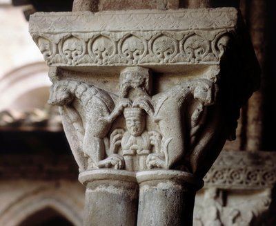 Capital representing Daniel in the lions