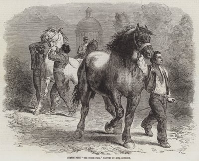 Sketch from The Horse Fair by Rosa Bonheur