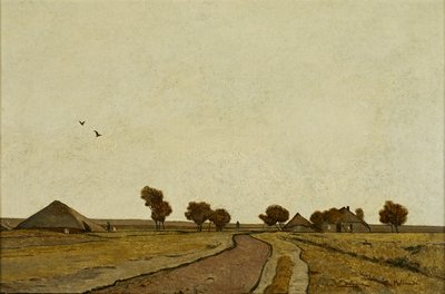 Dutch Landscape with Homesteads by Rudolf Ribarz