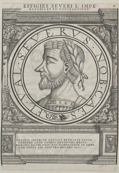 West Roman emperor Libius Severus by Rudolph Wyssenbach