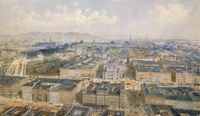 Panorama of Vienna by Rudolf von Alt