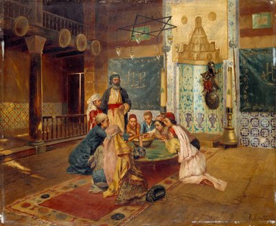 An Eastern Meal by Rudolphe Ernst