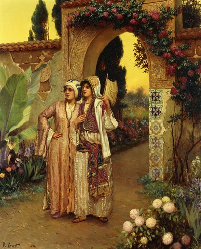 In the Garden of the Harem by Rudolphe Ernst