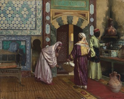 In the Hammam by Rudolphe Ernst