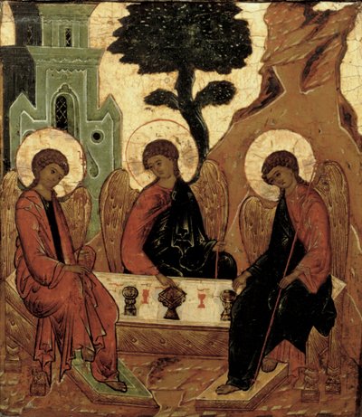 Old Testament Trinity, 16th century icon by Russian School