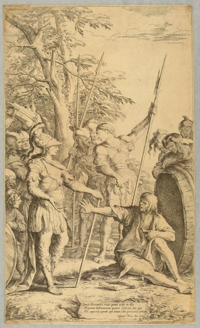 Alexander Visiting Diogenes by Salvator Rosa