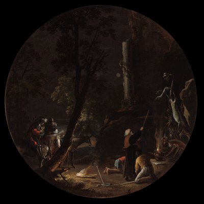 Scenes of Witchcraft: Night by Salvator Rosa