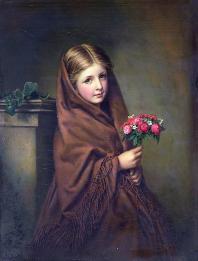 A London Flower Girl by Samuel Baruch Halle