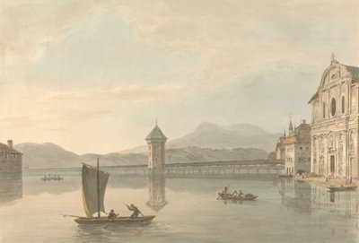 View at Lucerne: The Jesuits College by Samuel Davis