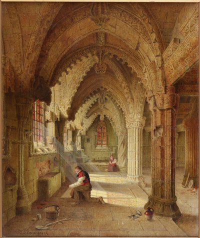 Rosslyn Chapel, c.1852 by Samuel Dukinfield Swarbreck