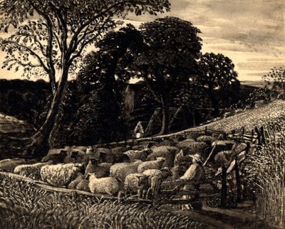 The Sheep Fold by Samuel Palmer