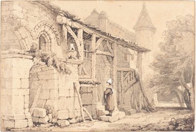 Scene at Jumièges by Samuel Prout