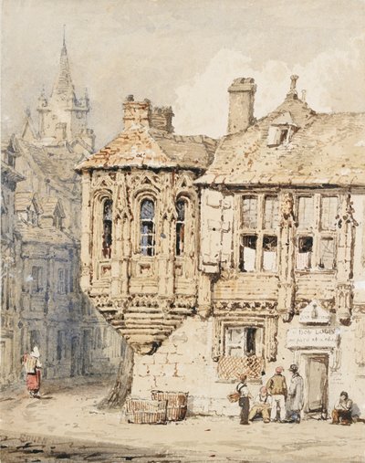 Street Scene in Rouen by Samuel Prout