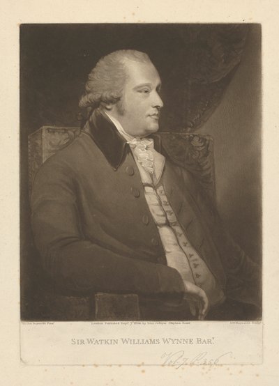 Sir Watkin Williams-Wynn, 4th Baronet Wynn by Samuel William Reynolds