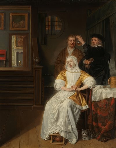 The Anemic Lady by Samuel van Hoogstraten