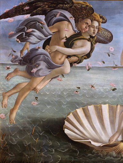 The Birth of Venus (detail) by Sandro Botticelli