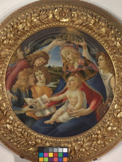 Mary with Child and Five Angels by Sandro Botticelli