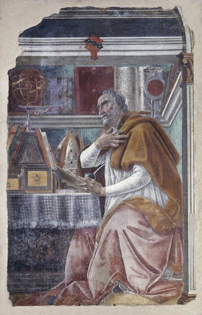 Saint Augustine in His Study by Sandro Botticelli