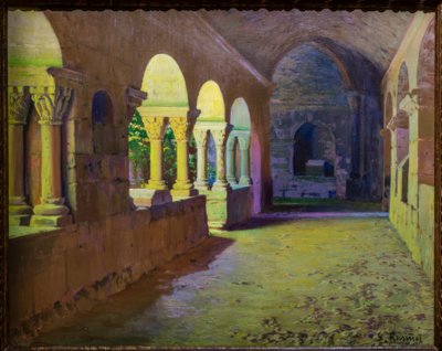 The Cloister of St. Benet de Bages by Santiago Rusiñol