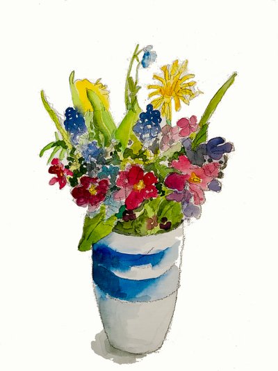 Posy of Flowers by Sarah Thompson Engels