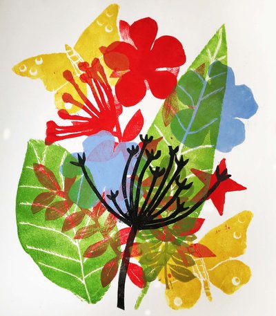 Seedheads and Flowers, 2019 by Sarah Thompson Engels