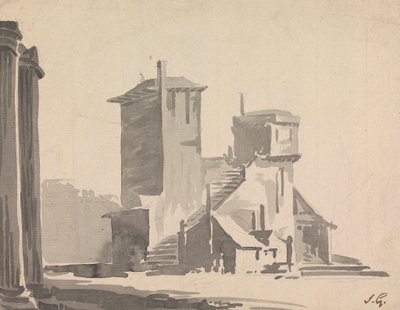 An Abbey by Sawrey Gilpin