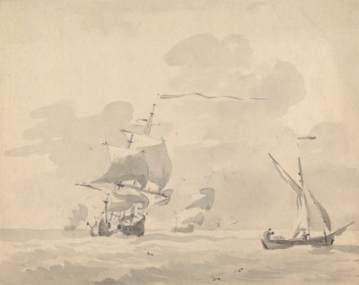 Ships at Sea by Sawrey Gilpin
