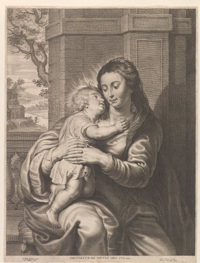 Mary with Child by Schelte Adamsz. Bolswert