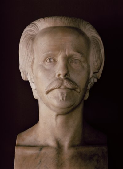 Bust of Karl May by School German