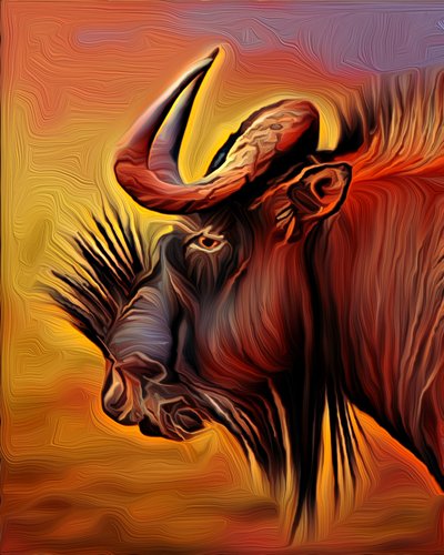 Black Wildebeast by Scott J. Davis
