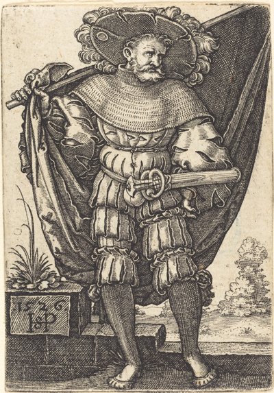 Standard Bearer by Sebald Beham