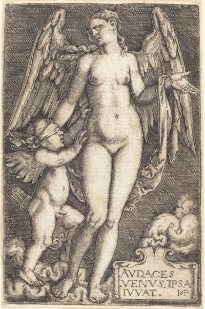 Venus and Cupid by Sebald Beham