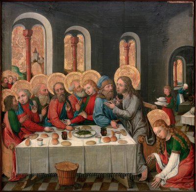 The Visit of Christ to the House of Lazarus by Seeschwäbischer Meister