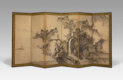 Landscape of the Four Seasons by Sesson Shukei