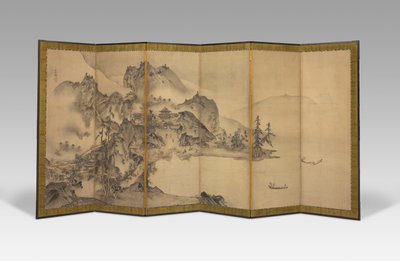 Landscape of the Four Seasons by Sesson Shukei