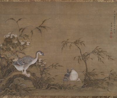 Geese on a Riverbank by Shen Kai