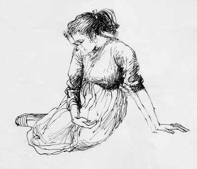 Seated Woman by Shirley Markham
