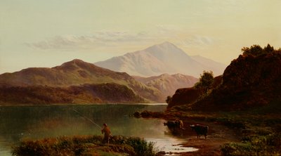 Fishing on The Lake by Sidney Richard Percy