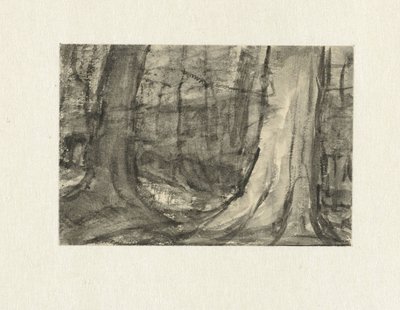 View Between Trees by Sientje Mesdag van Houten