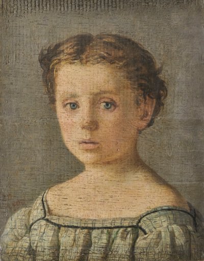 Child Portrait by Silvestro Lega