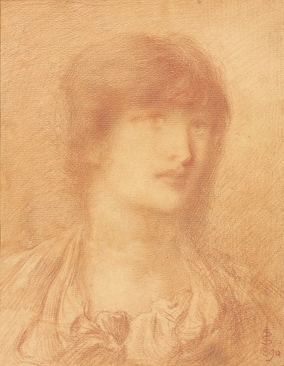 Head of a Young Girl (1890) by Simeon Solomon