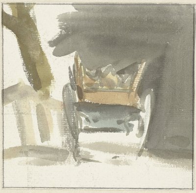 Peasant Wagon, Seen from Behind by Simon Andreas Krausz