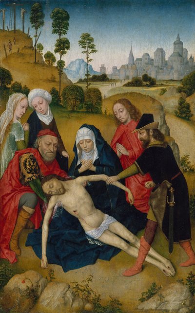 The Lamentation of Christ by Simon Marmion