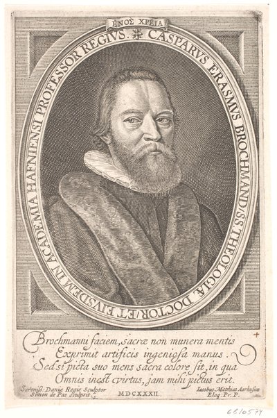 Bishop Jesper Rasmussen Brochmand by Simon de Pas