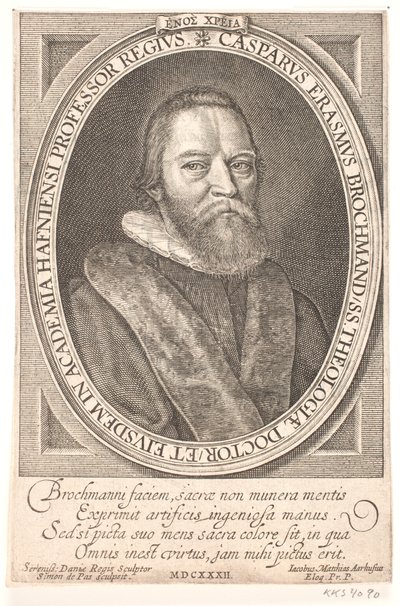 Bishop Jesper Rasmussen Brochmand by Simon de Pas