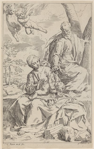 The Rest on the Flight into Egypt by Simone Cantarini