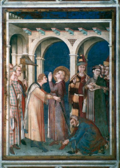 St Martin is Knighted by Simone Martini