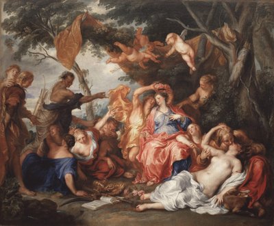 Amarillis Crowning Mirtillo, 1631-1632 by Sir Anthony van Dyck