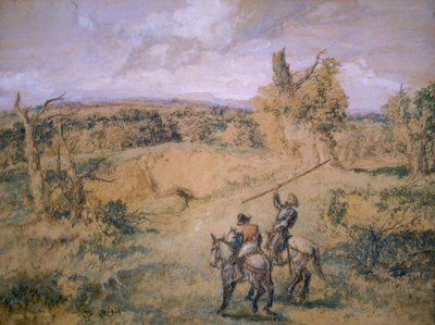 Don Quixote and Sancho Panza by Sir John Gilbert