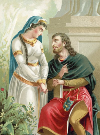 Eloise and Abelard by Spanish School